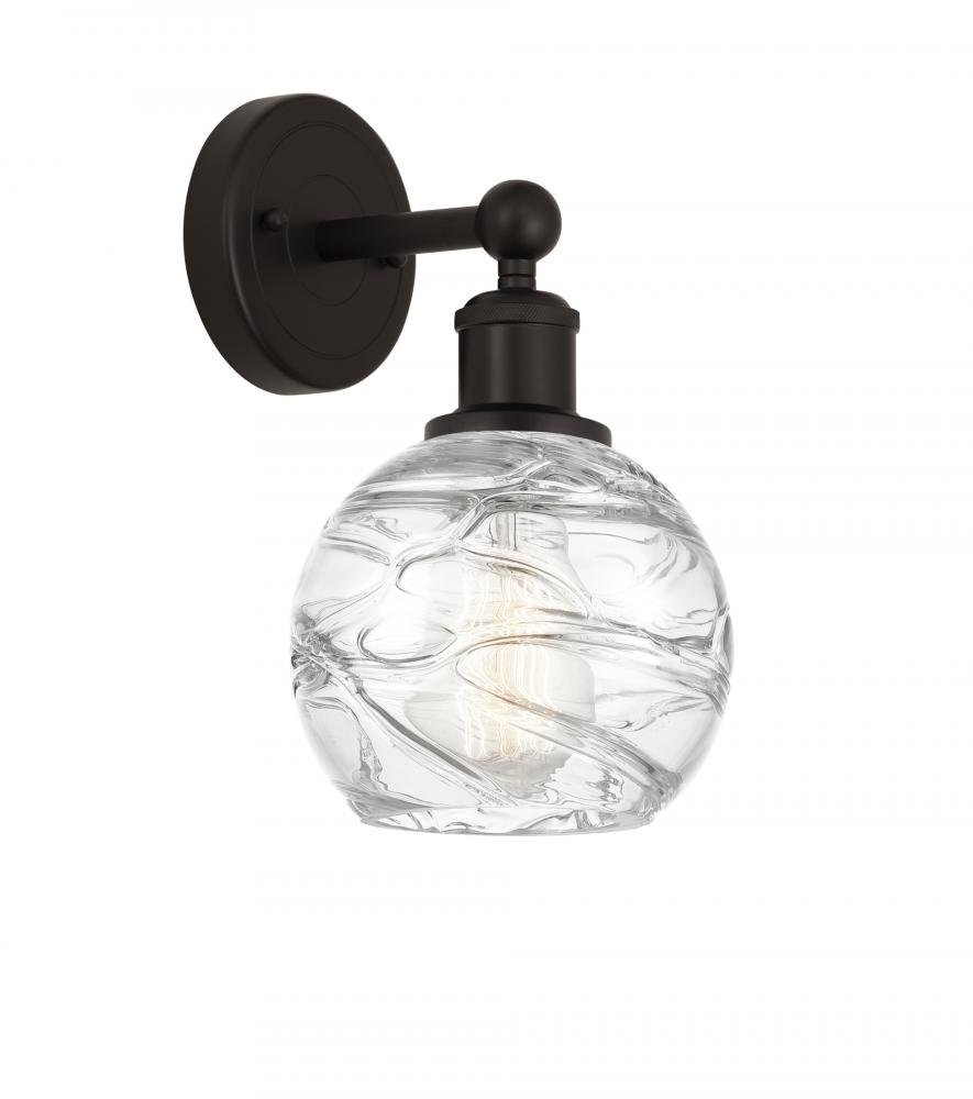 Athens Deco Swirl - 1 Light - 6 inch - Oil Rubbed Bronze - Sconce