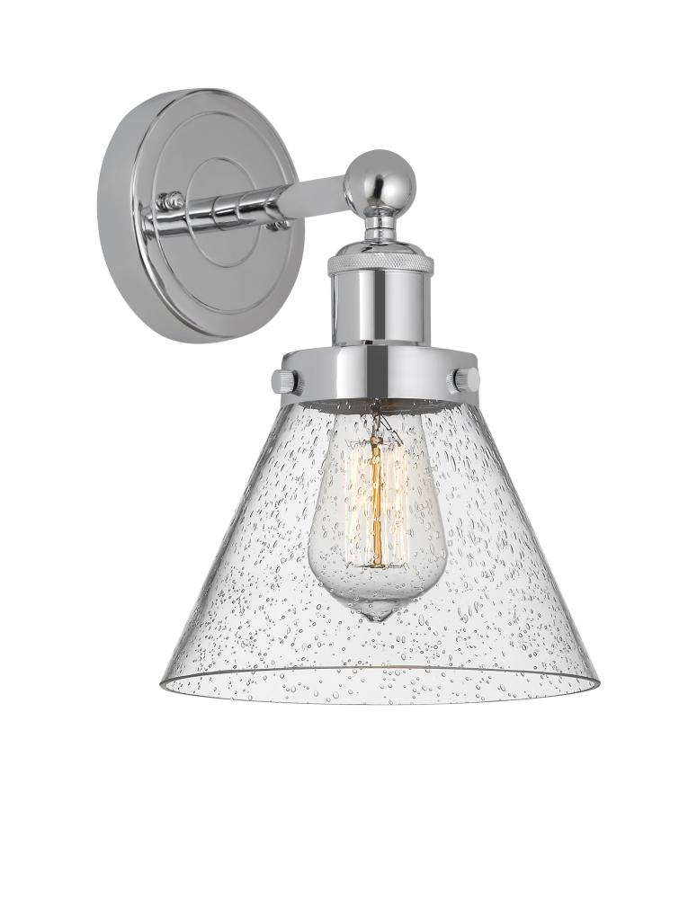 Cone - 1 Light - 8 inch - Polished Chrome - Sconce