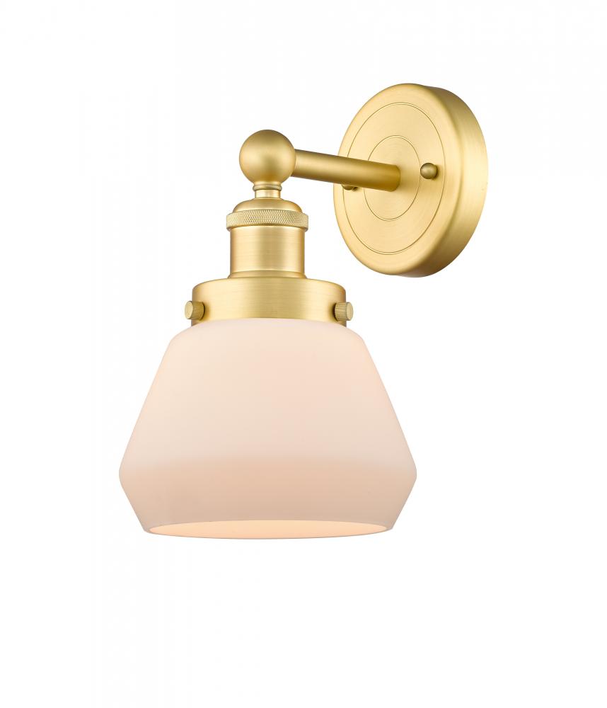 Fulton - 1 Light - 7 inch - Satin Gold - Sconce