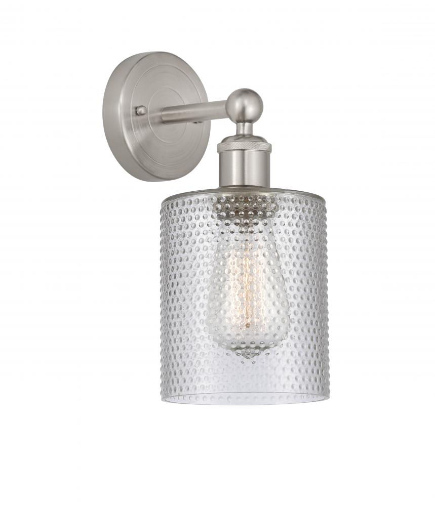 Cobbleskill - 1 Light - 5 inch - Brushed Satin Nickel - Sconce