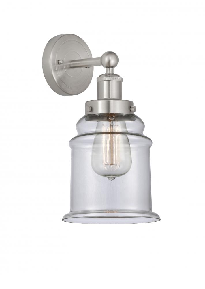 Canton - 1 Light - 6 inch - Brushed Satin Nickel - Sconce