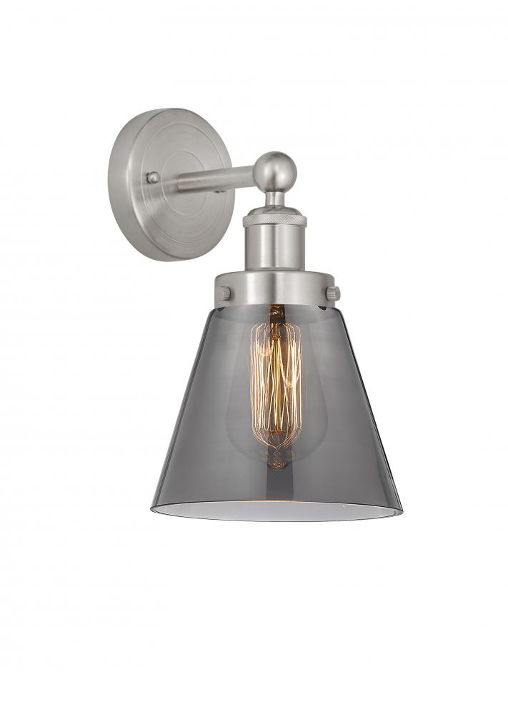 Cone - 1 Light - 6 inch - Brushed Satin Nickel - Sconce