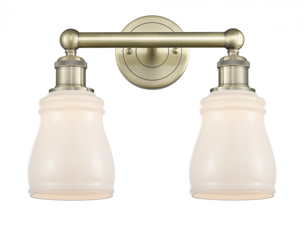 Ellery - 2 Light - 14 inch - Antique Brass - Bath Vanity Light