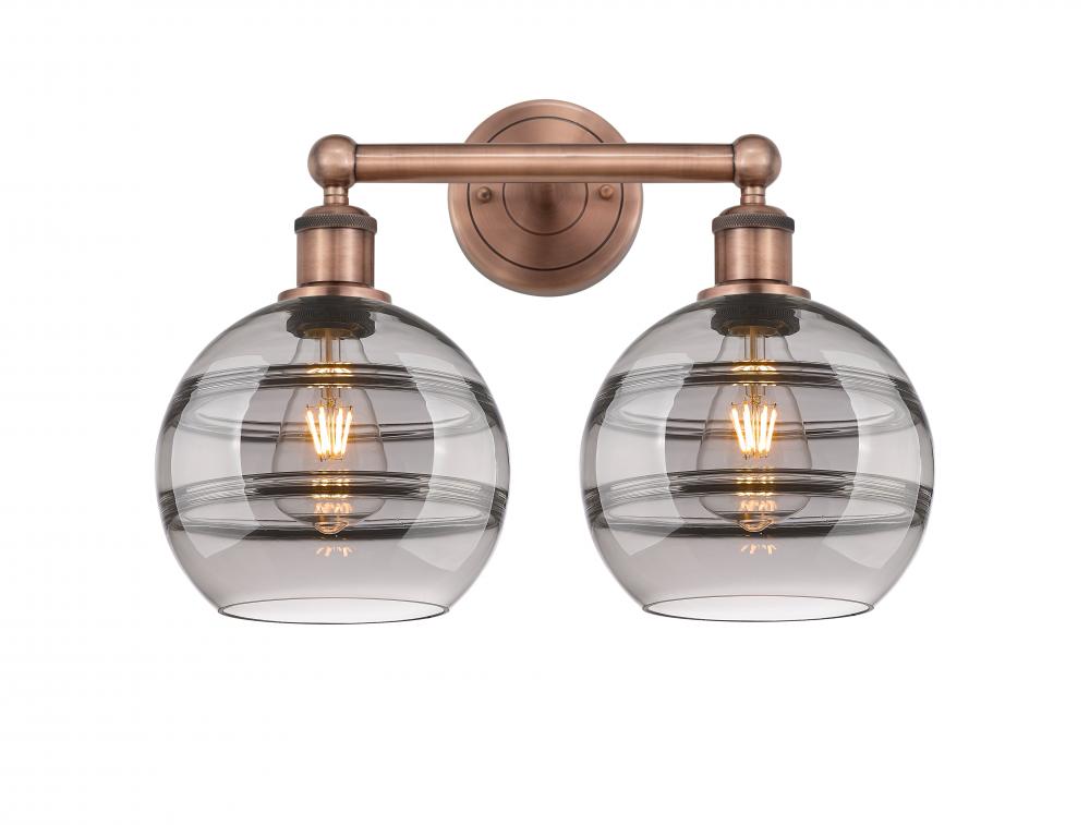 Rochester - 2 Light - 17 inch - Antique Copper - Bath Vanity Light