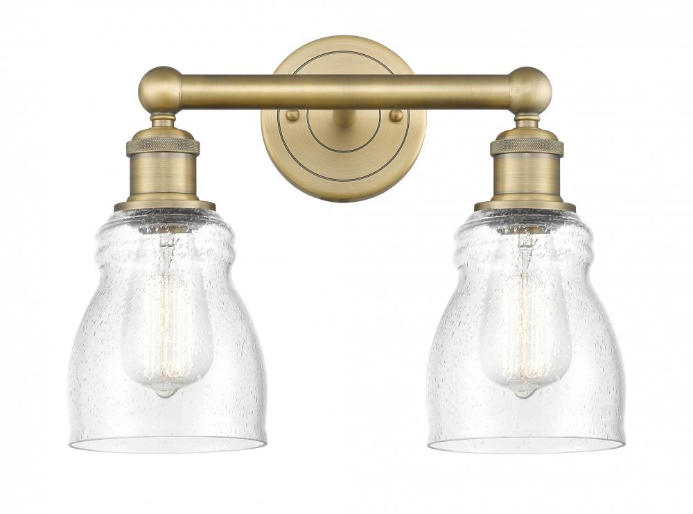 Ellery - 2 Light - 14 inch - Brushed Brass - Bath Vanity Light