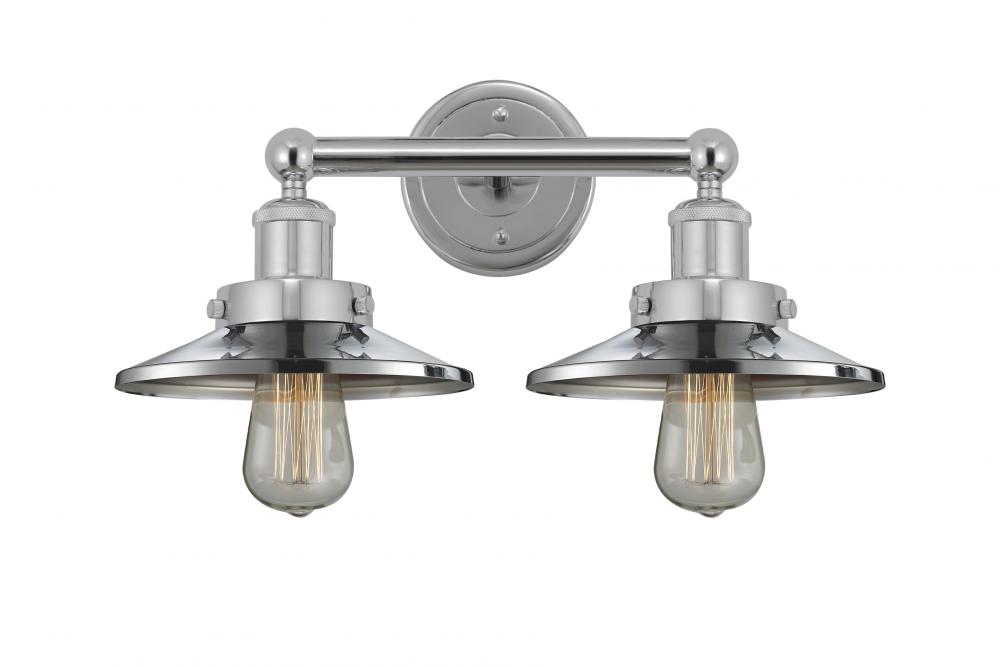 Edison - 2 Light - 17 inch - Polished Chrome - Bath Vanity Light