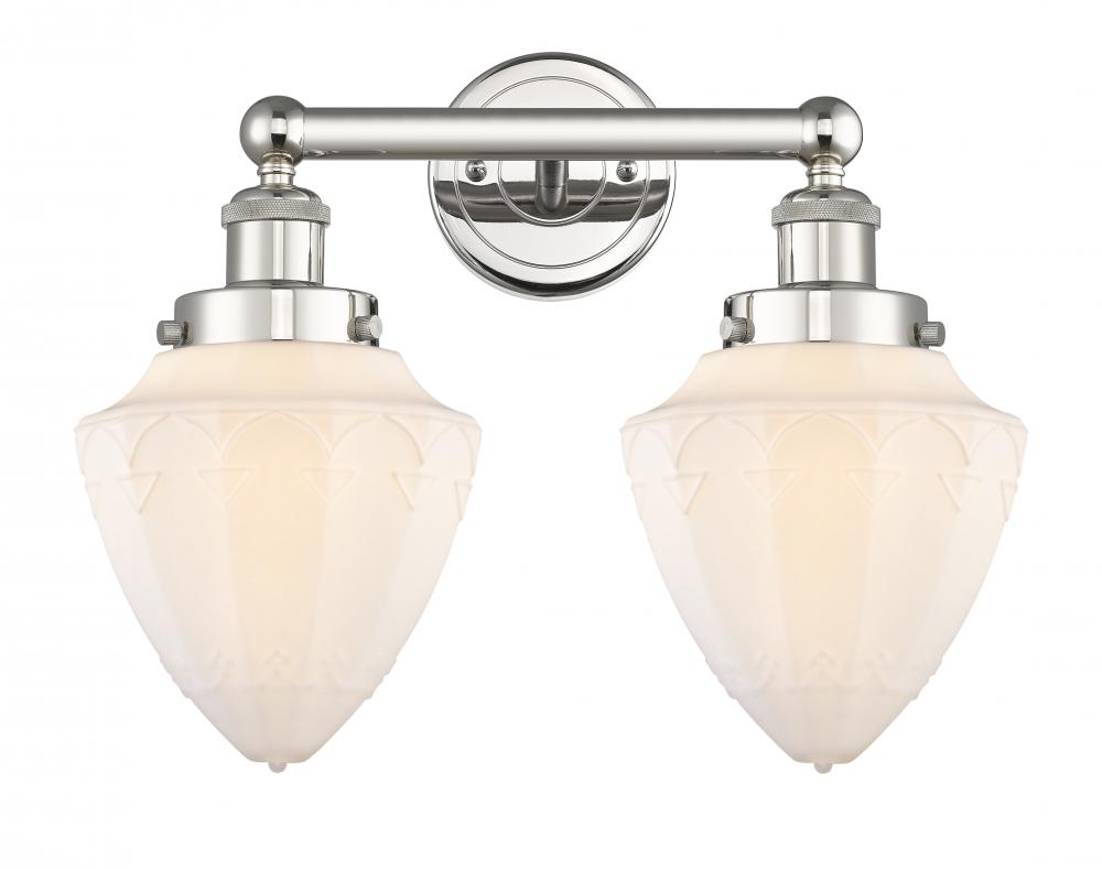 Bullet - 2 Light - 15 inch - Polished Nickel - Bath Vanity Light