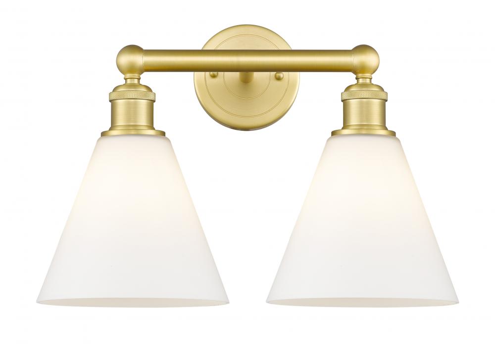 Berkshire - 2 Light - 17 inch - Satin Gold - Bath Vanity Light