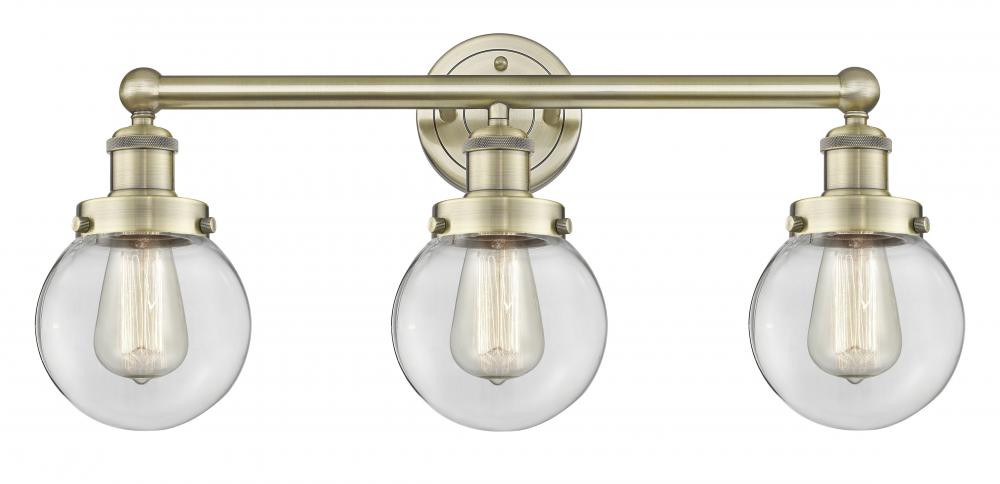Beacon - 3 Light - 24 inch - Antique Brass - Bath Vanity Light