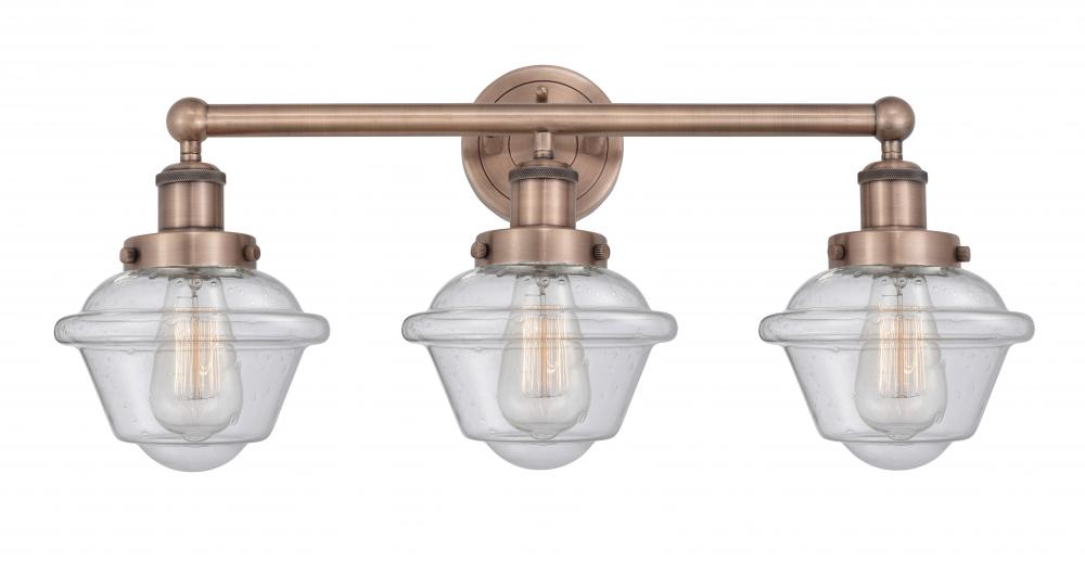 Oxford - 3 Light - 25 inch - Antique Copper - Bath Vanity Light