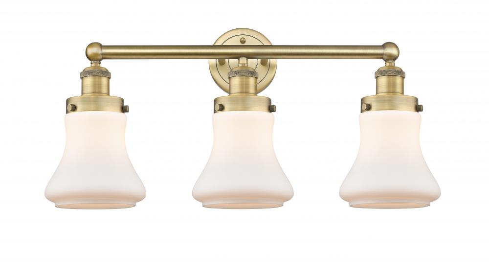 Bellmont - 3 Light - 24 inch - Brushed Brass - Bath Vanity Light