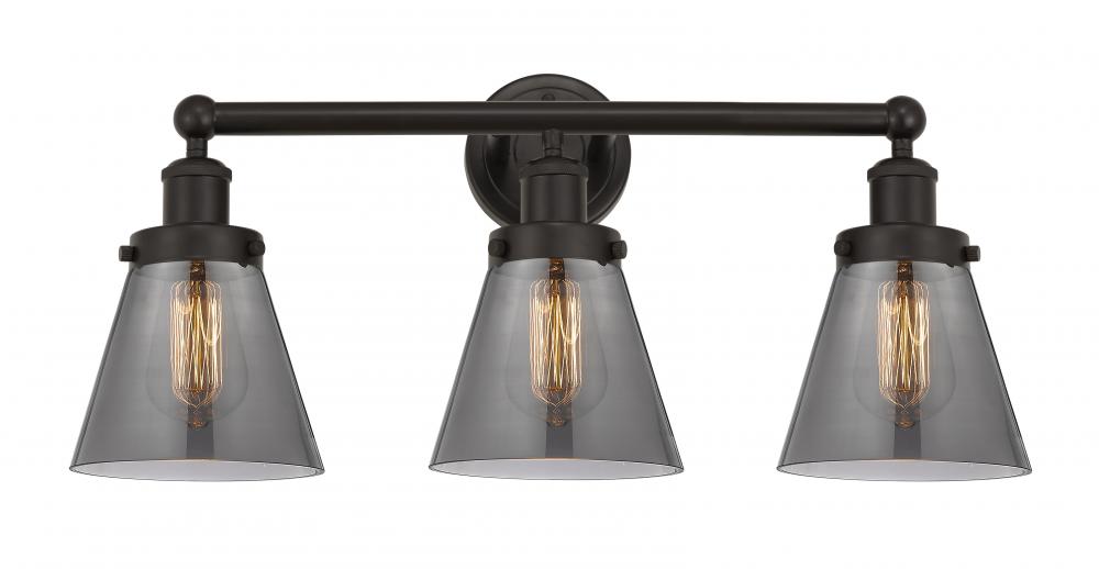 Cone - 3 Light - 24 inch - Oil Rubbed Bronze - Bath Vanity Light