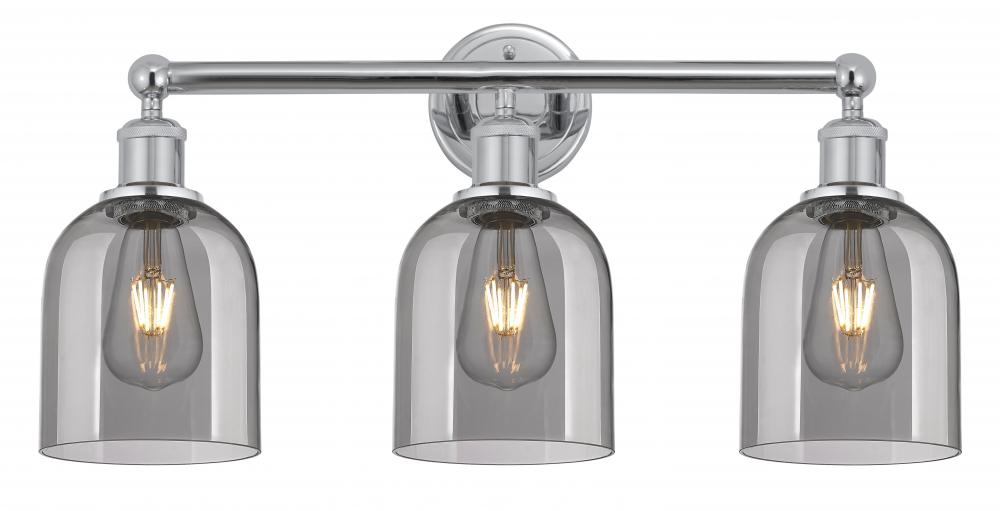 Bella - 3 Light - 24 inch - Polished Chrome - Bath Vanity Light