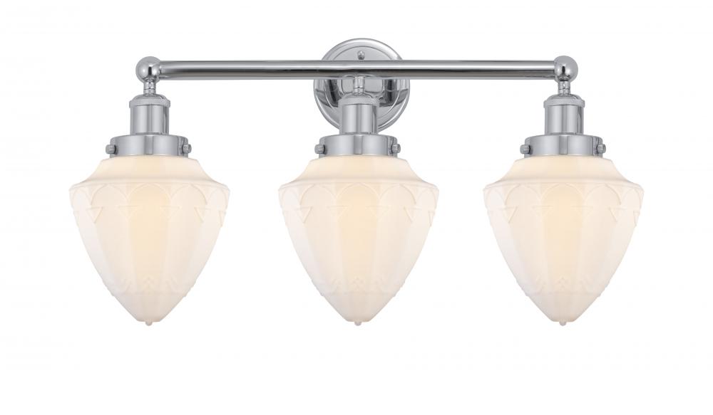 Bullet - 3 Light - 24 inch - Polished Chrome - Bath Vanity Light