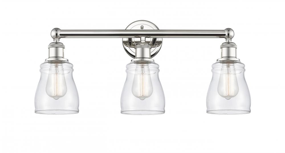 Ellery - 3 Light - 23 inch - Polished Nickel - Bath Vanity Light