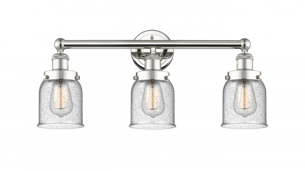 Bell - 3 Light - 23 inch - Polished Nickel - Bath Vanity Light