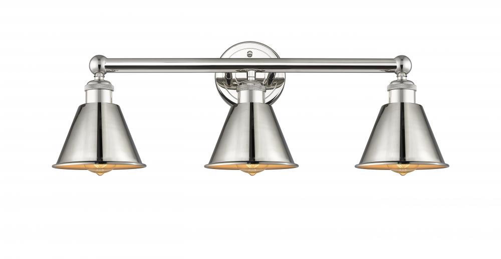 Smithfield - 3 Light - 25 inch - Polished Nickel - Bath Vanity Light