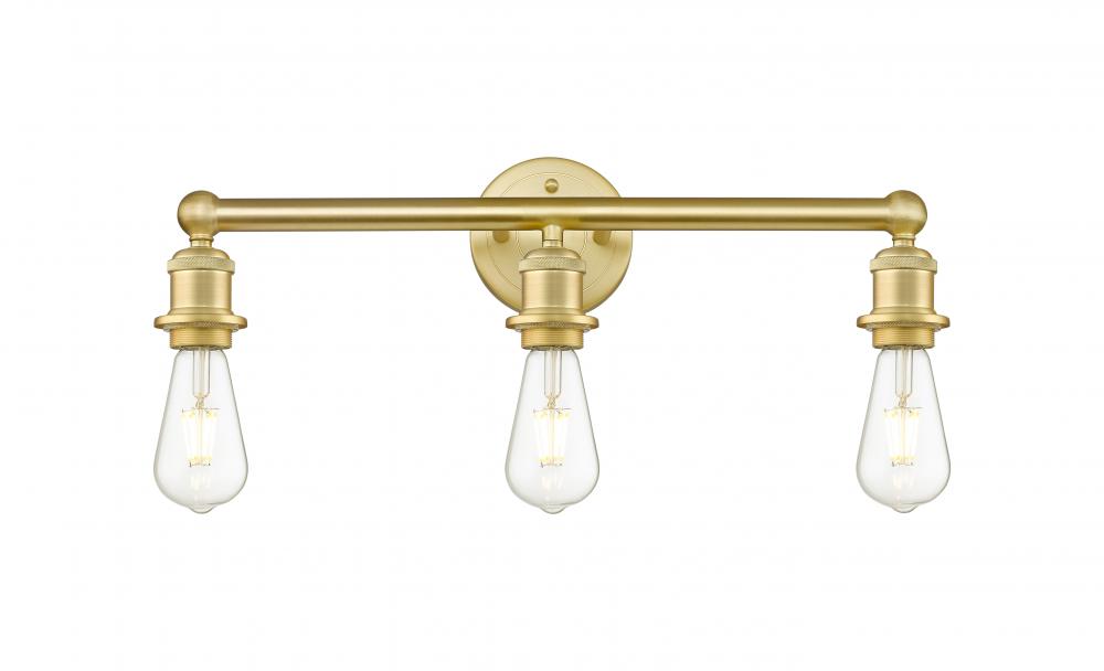 Edison - 3 Light - 20 inch - Satin Gold - Bath Vanity Light