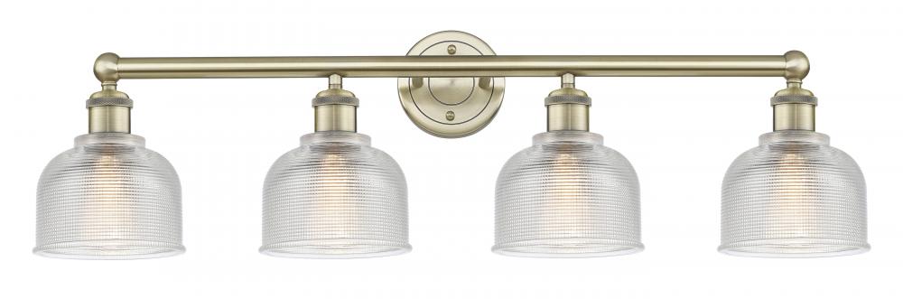 Dayton - 4 Light - 33 inch - Antique Brass - Bath Vanity Light