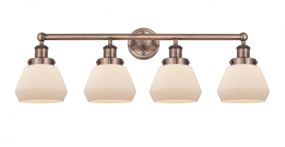 Fulton - 4 Light - 34 inch - Antique Copper - Bath Vanity Light