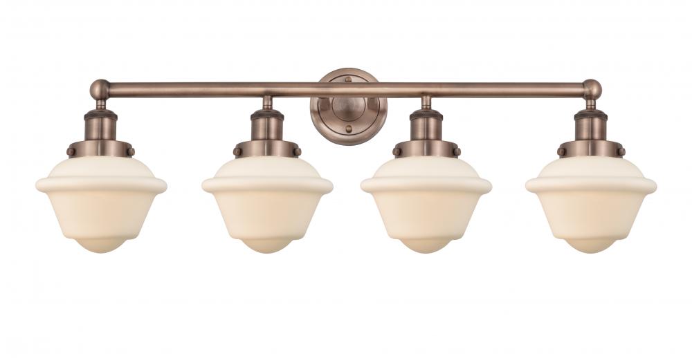 Oxford - 4 Light - 34 inch - Antique Copper - Bath Vanity Light