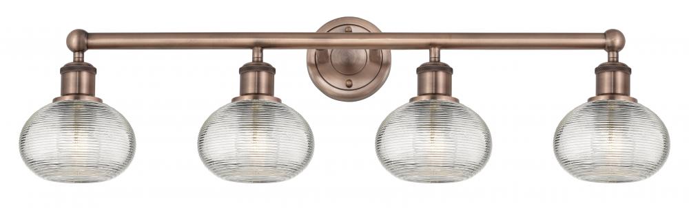 Ithaca - 4 Light - 33 inch - Antique Copper - Bath Vanity Light