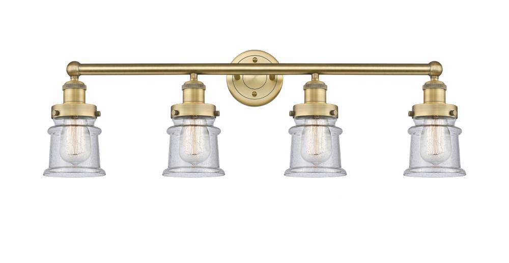 Canton - 4 Light - 32 inch - Brushed Brass - Bath Vanity Light