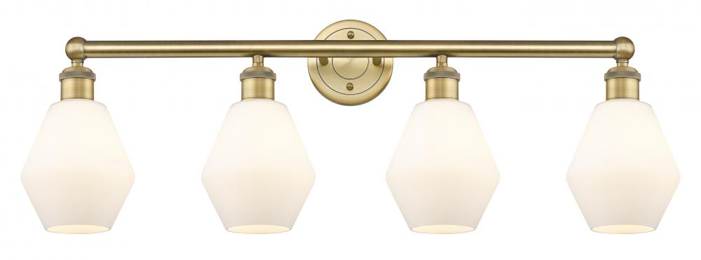 Cindyrella - 4 Light - 33 inch - Brushed Brass - Bath Vanity Light