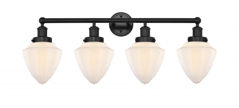 Bullet - 4 Light - 33 inch - Matte Black - Bath Vanity Light