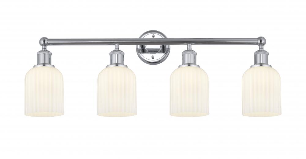 Bridal Veil - 4 Light - 32 inch - Polished Chrome - Bath Vanity Light