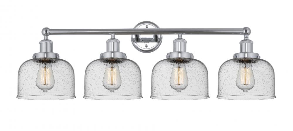 Bell - 4 Light - 35 inch - Polished Chrome - Bath Vanity Light