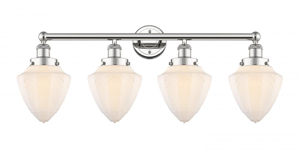 Bullet - 4 Light - 33 inch - Polished Nickel - Bath Vanity Light