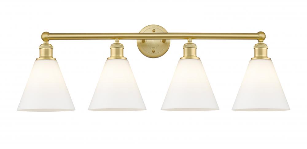 Berkshire - 4 Light - 35 inch - Satin Gold - Bath Vanity Light