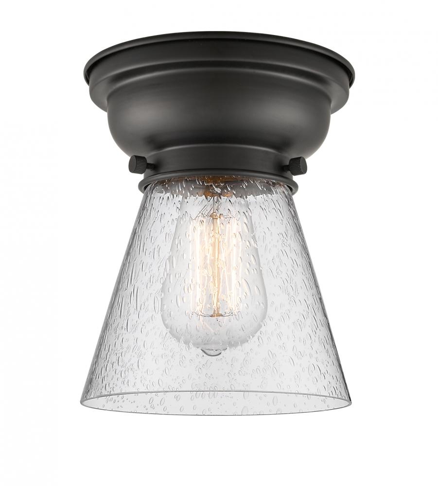 Cone - 1 Light - 6 inch - Satin Gold - Flush Mount