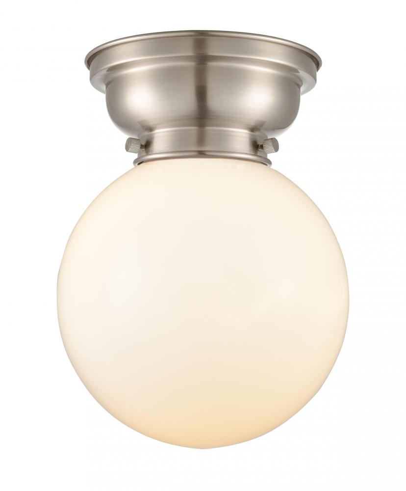 Beacon - 1 Light - 8 inch - Brushed Satin Nickel - Flush Mount