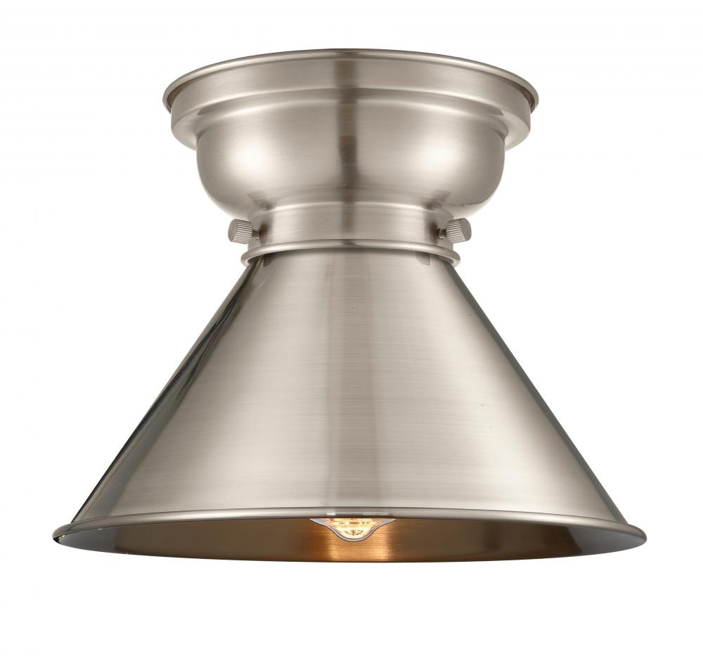 Briarcliff - 1 Light - 10 inch - Brushed Satin Nickel - Flush Mount