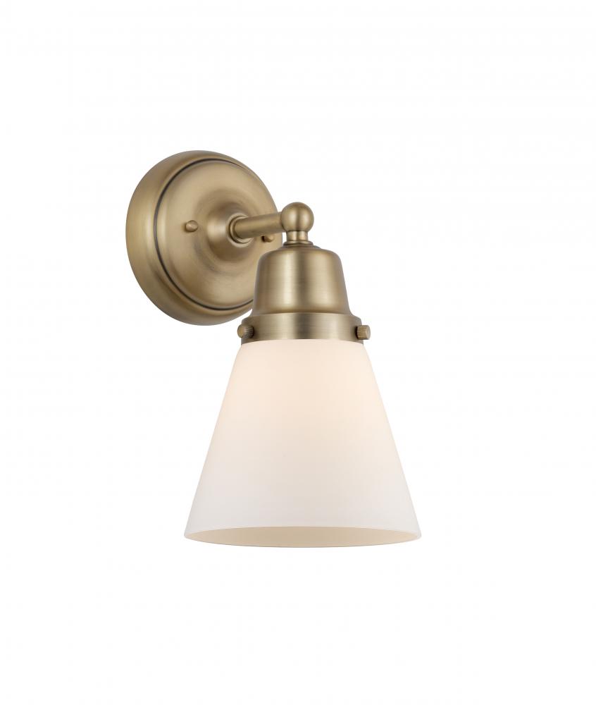 Cone - 1 Light - 6 inch - Brushed Brass - Sconce