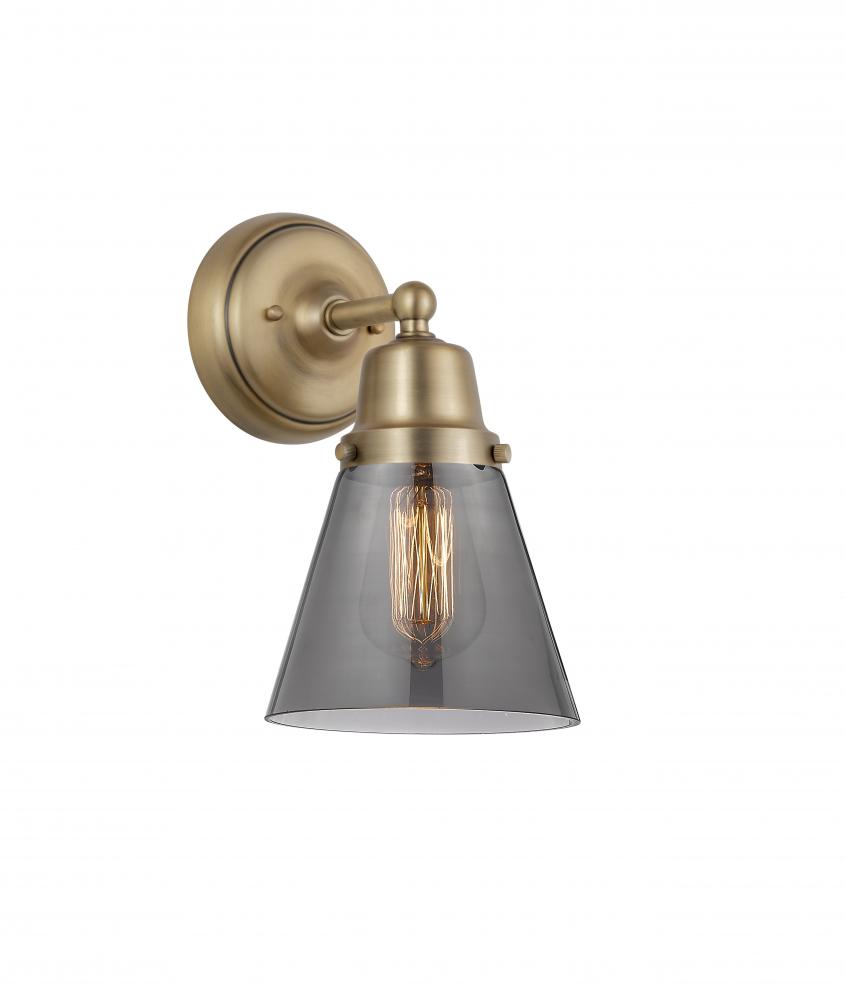 Cone - 1 Light - 6 inch - Brushed Brass - Sconce