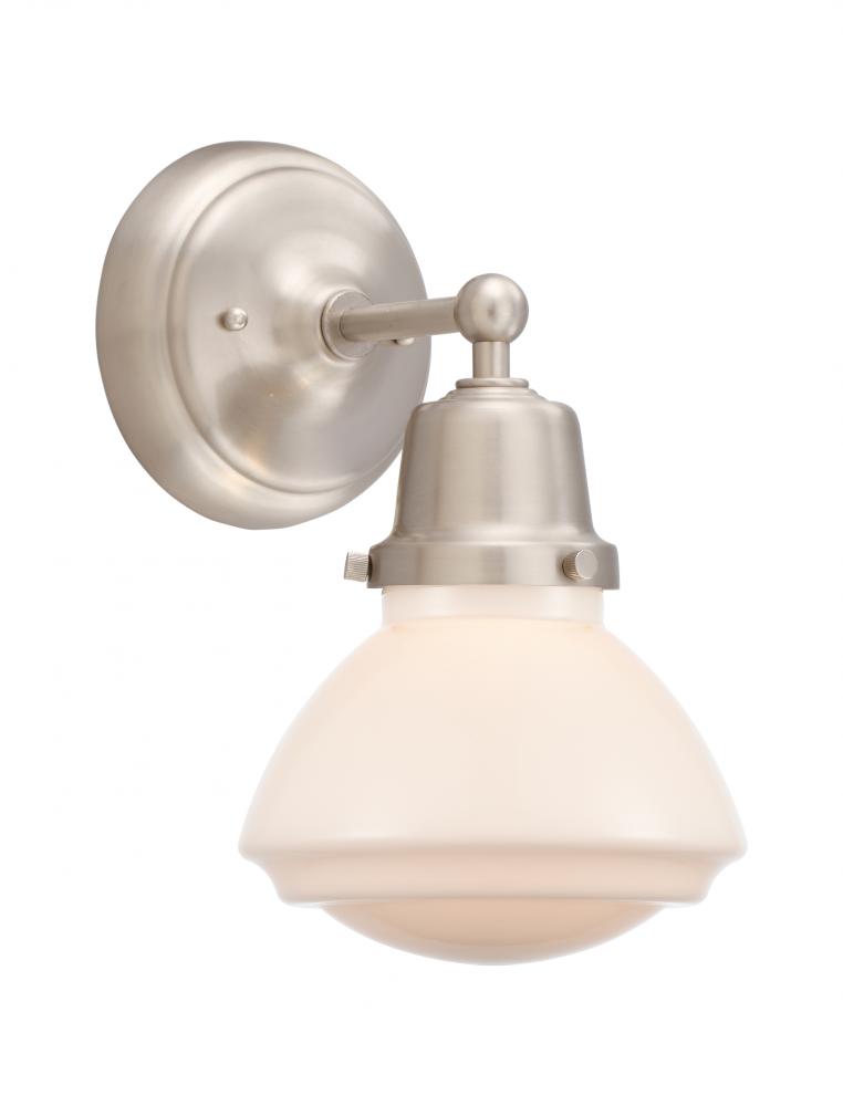 Olean - 1 Light - 7 inch - Brushed Satin Nickel - Sconce