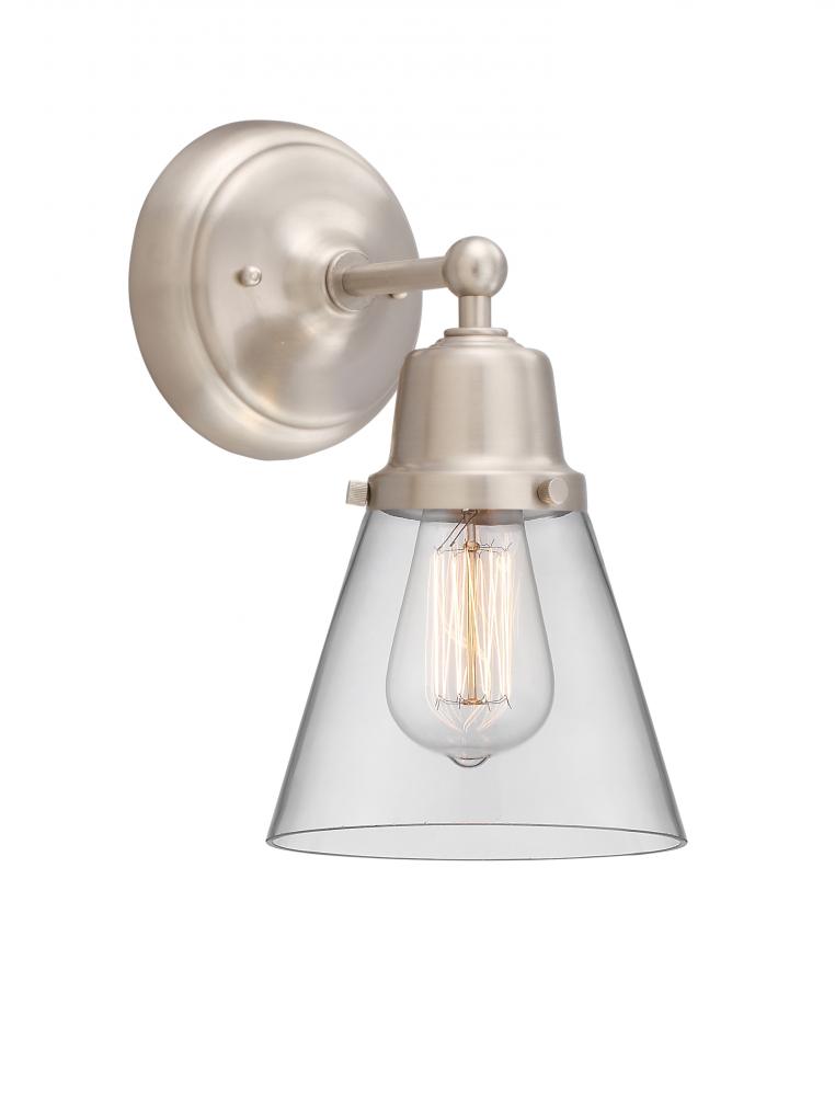 Cone - 1 Light - 6 inch - Brushed Satin Nickel - Sconce