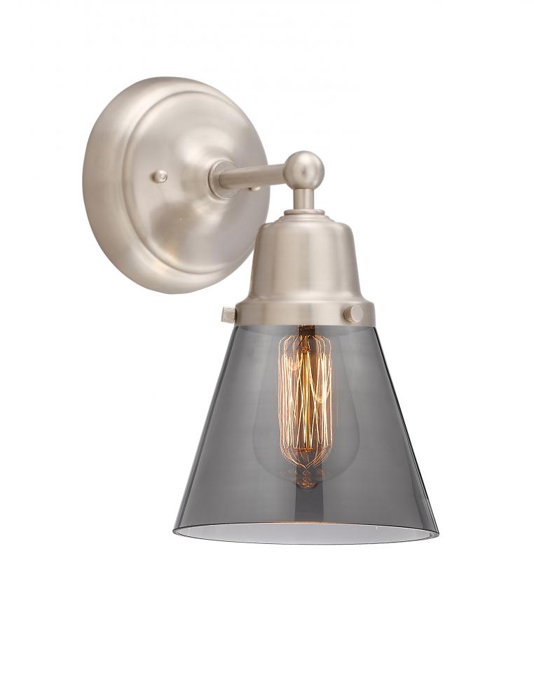 Cone - 1 Light - 6 inch - Brushed Satin Nickel - Sconce