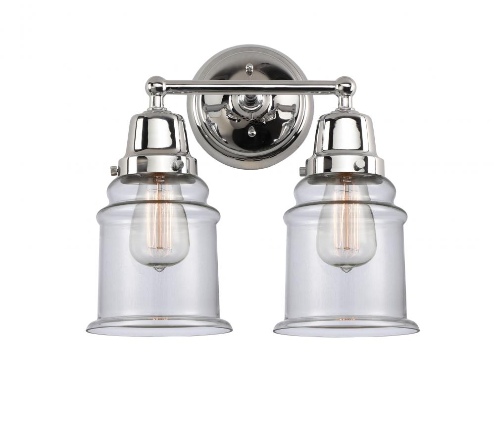 Canton - 2 Light - 14 inch - Polished Chrome - Bath Vanity Light