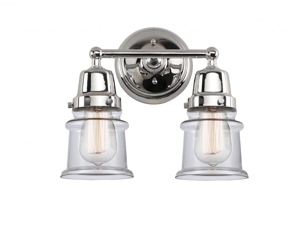 Canton - 2 Light - 13 inch - Polished Chrome - Bath Vanity Light