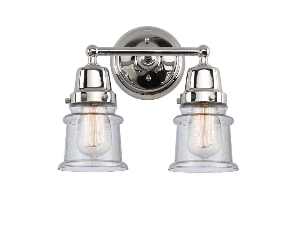 Canton - 2 Light - 13 inch - Polished Chrome - Bath Vanity Light