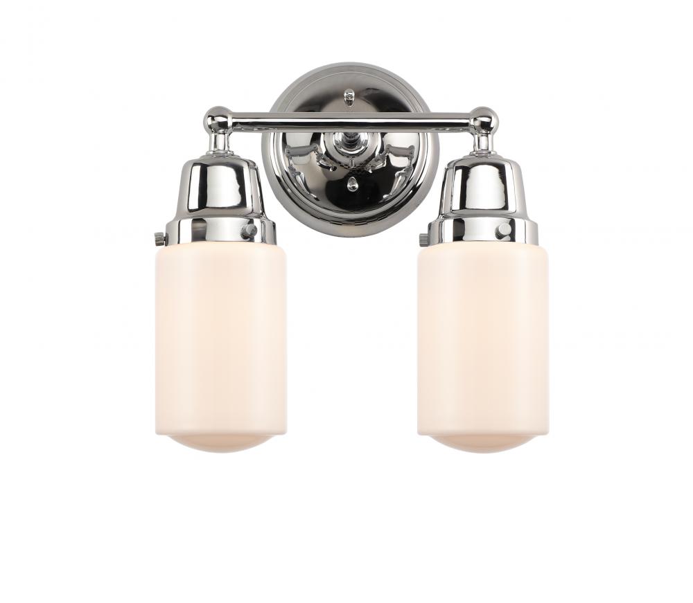 Dover - 2 Light - 13 inch - Polished Chrome - Bath Vanity Light