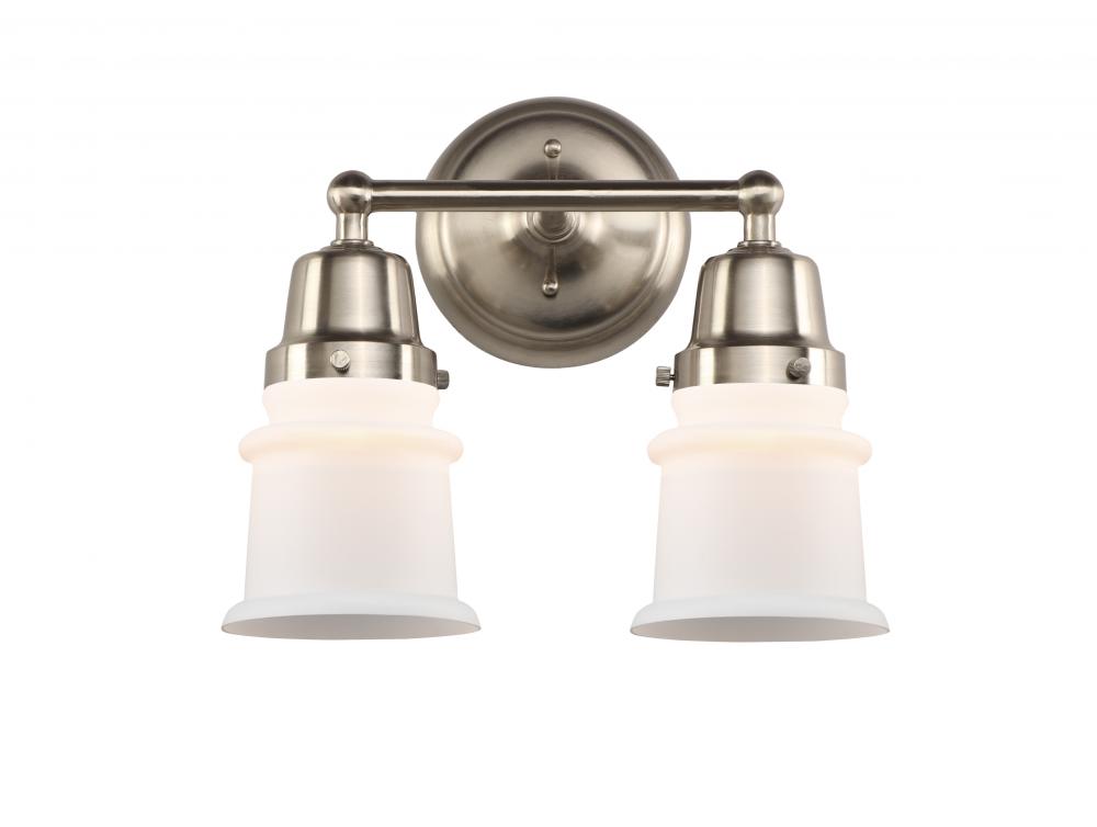 Canton - 2 Light - 13 inch - Brushed Satin Nickel - Bath Vanity Light