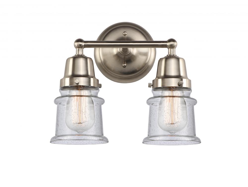 Canton - 2 Light - 13 inch - Brushed Satin Nickel - Bath Vanity Light