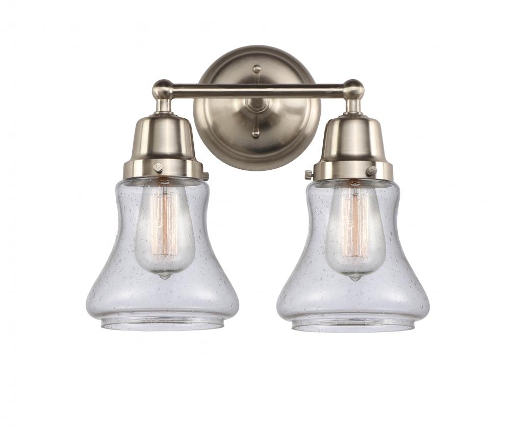 Bellmont - 2 Light - 14 inch - Brushed Satin Nickel - Bath Vanity Light