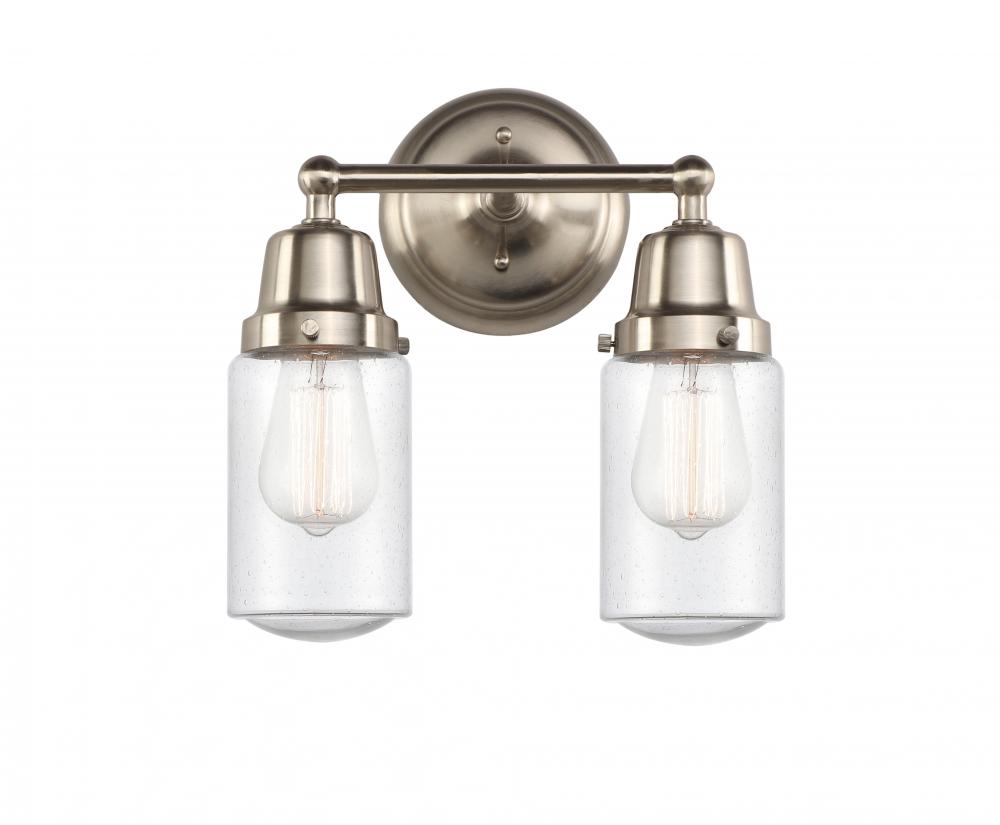 Dover - 2 Light - 13 inch - Brushed Satin Nickel - Bath Vanity Light