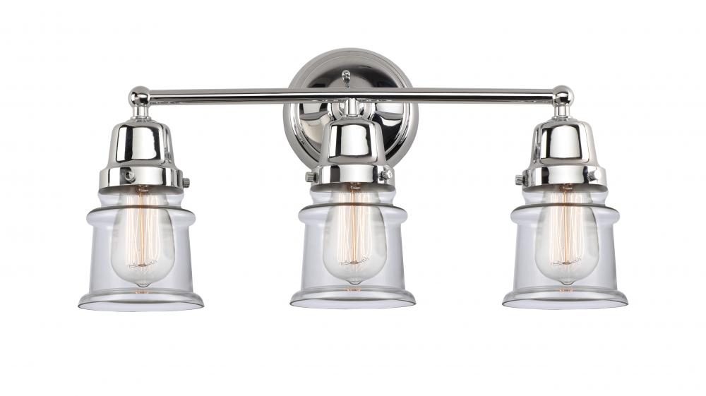 Canton - 3 Light - 21 inch - Polished Chrome - Bath Vanity Light